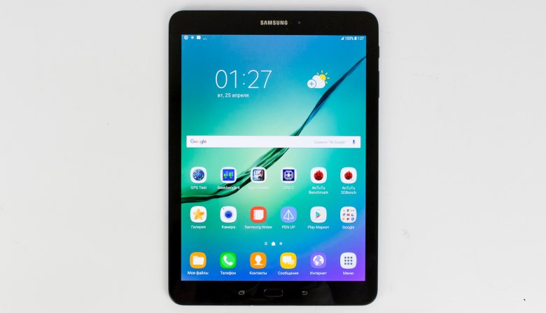Планшет Samsung Galaxy Tab s3, вид спереди