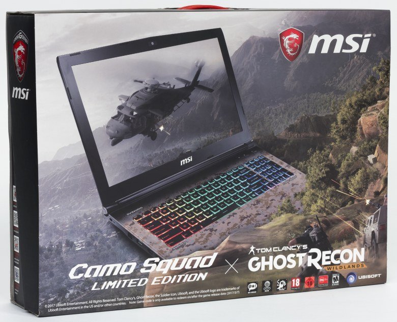 Игровой ноутбук MSI GE62VR 7RF Camo Squad Limited Edition: отличные экран и клавиатура, GeForce GTX 1060 и камуфляжная раскраска