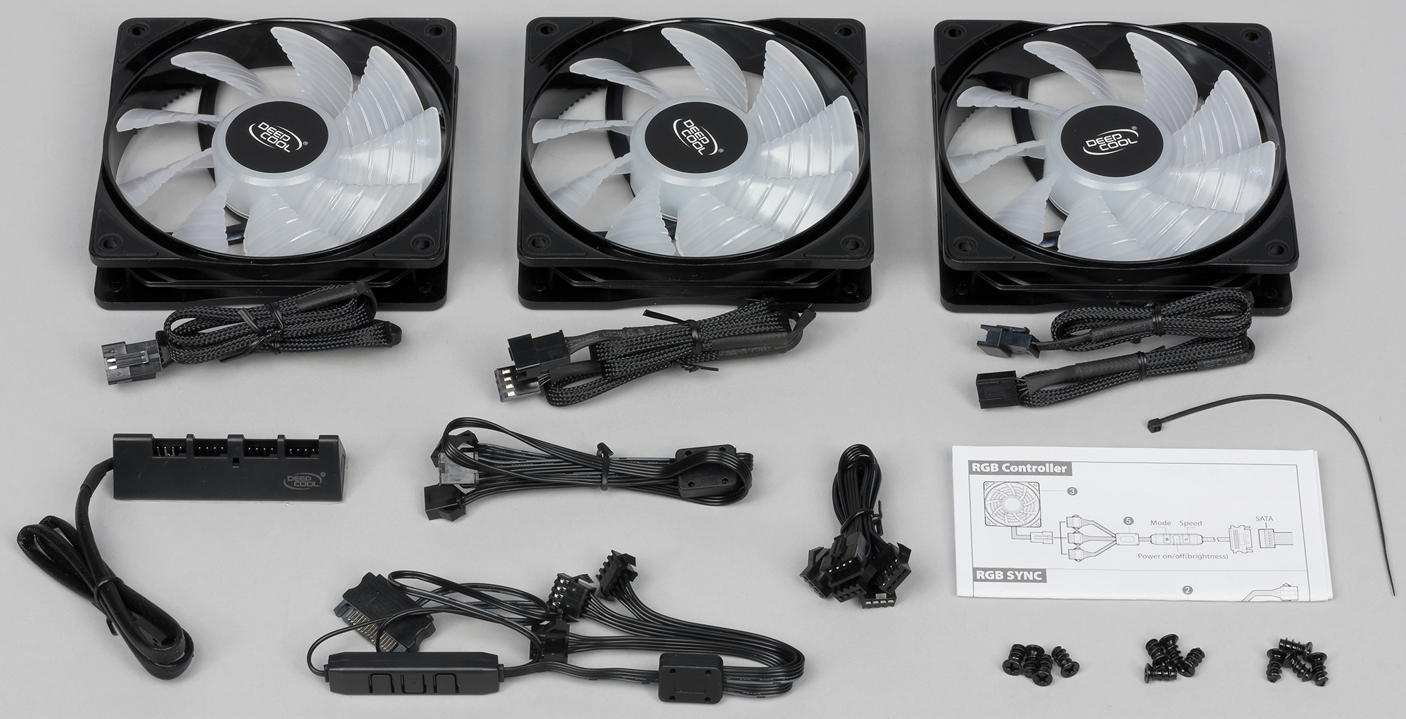 Комплект вентиляторов DEEPCOOL FC120-3 in 1 R-FC120-BKAMN3-G-1 - 162484 в Донецк