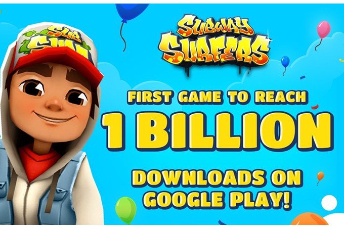 Subway Surfers — первое игровое приложение в Google Play, которое скачали более миллиарда раз