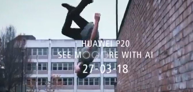 Производитель рекламирует режим замедленной видеосъемки смартфона Huawei P20