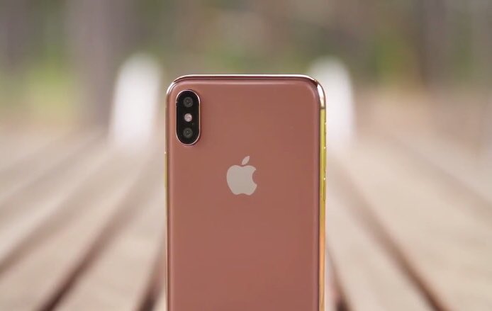 Смартфон iPhone X в цвете Blush Gold запущен в производство