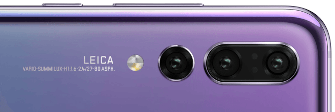 Камера смартфона Huawei P20 Pro получила пятикратный зум и датчики изображения разрешением 40, 8 и 20 Мп