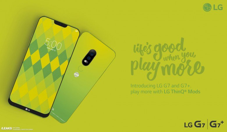 Опубликованы характеристики смартфонов LG G7 и G7+, которые будут поддерживать модули LG ThinQ Mods