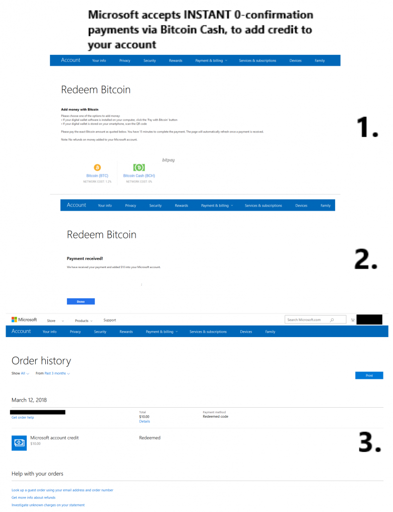 Оплачивать приложения, игры и сервисы Microsoft и Xbox теперь можно при помощи Bitcoin Cash