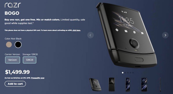 Раскладушка Motorola Razr 2019 провалилась? В США уже продают два ...