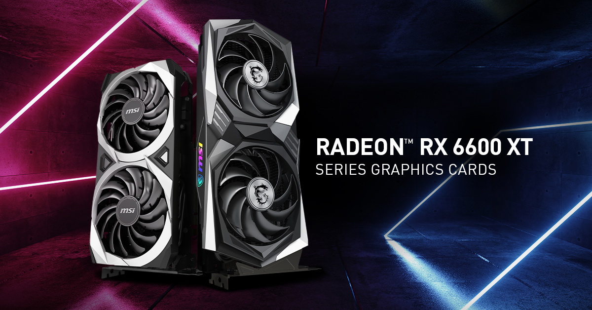 Представлены видеокарты MSI серии AMD Radeon RX 6600 XT
