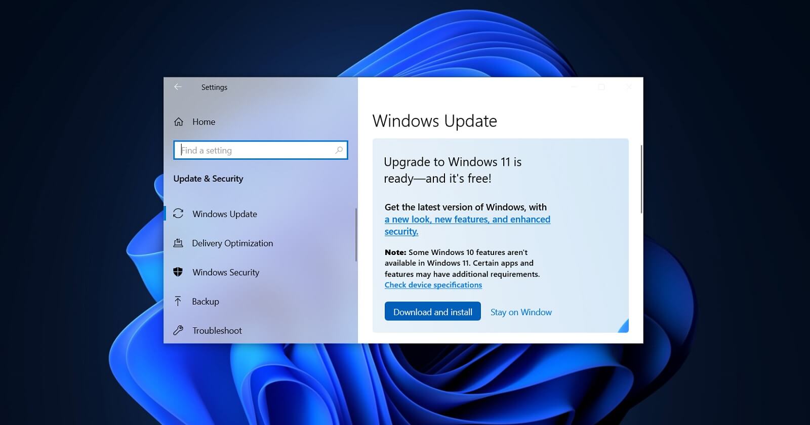 Windows 11 update