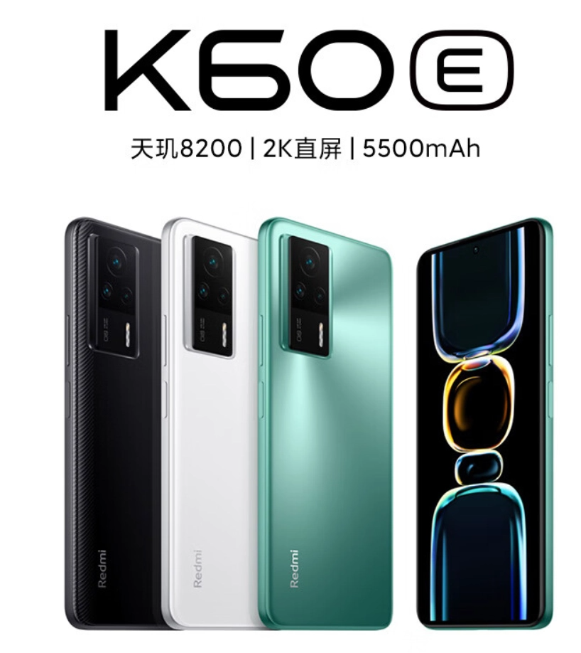 2K AMOLED, fast memory, 5500 mAh, 67 W, OIS, NFC and stereo speakers – just over 0.  Redmi K60E presented