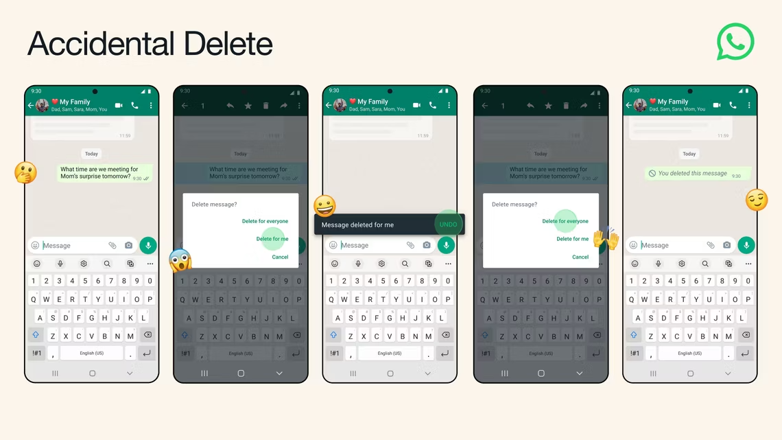 WhatsApp introduces insurance against accidental deletion of messages
