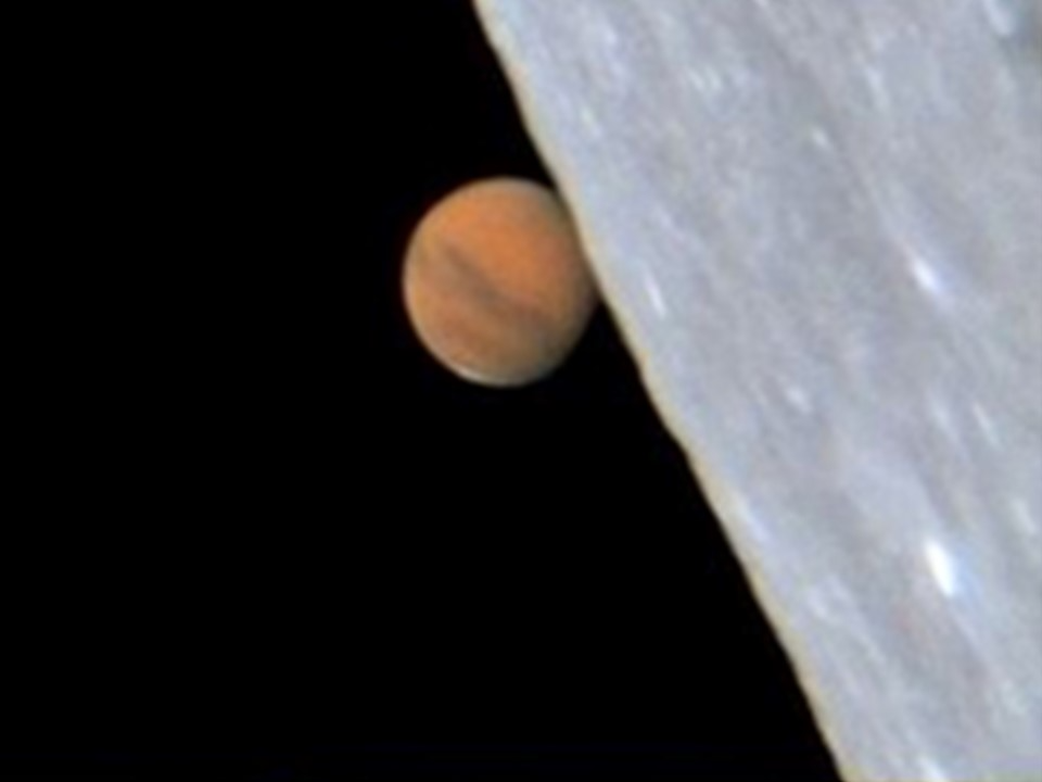 Луна и Марс. Затмение Марса. Лунное затмение. Противостояние Луны и Марса. Полное затмение 8 апреля 2024 года