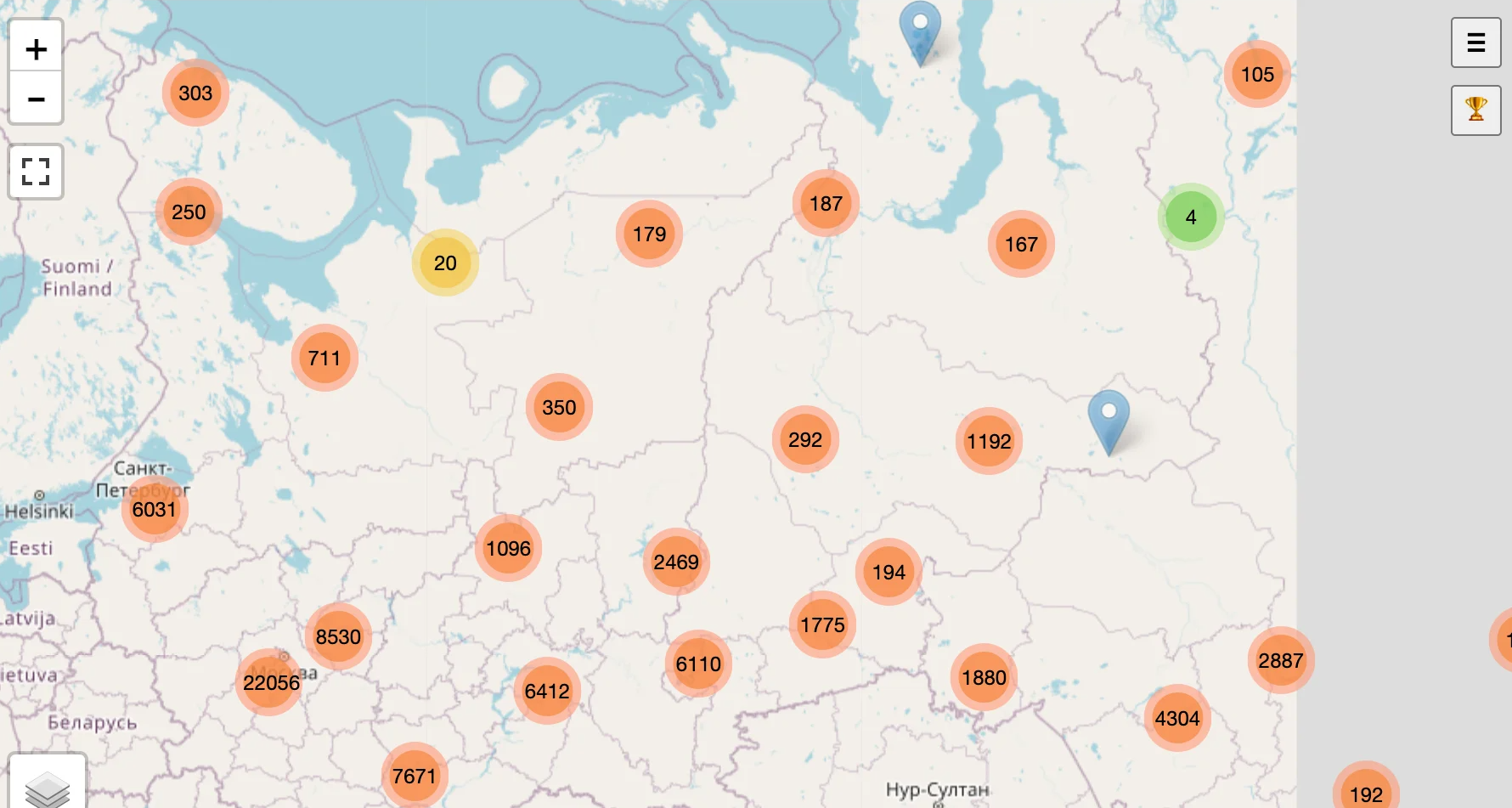 Карта клиентов яндекса. Карта с данными пользователей. Карта утечки данных.