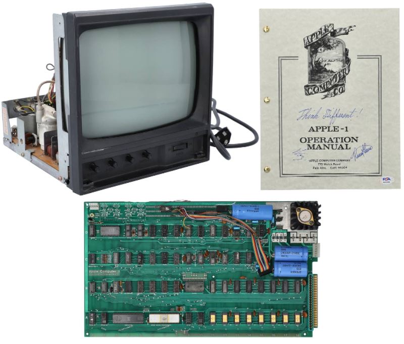 “The Holy Grail for Vintage Computer Collectors”.  Apple I autographed by Steve Jobs put up for auction