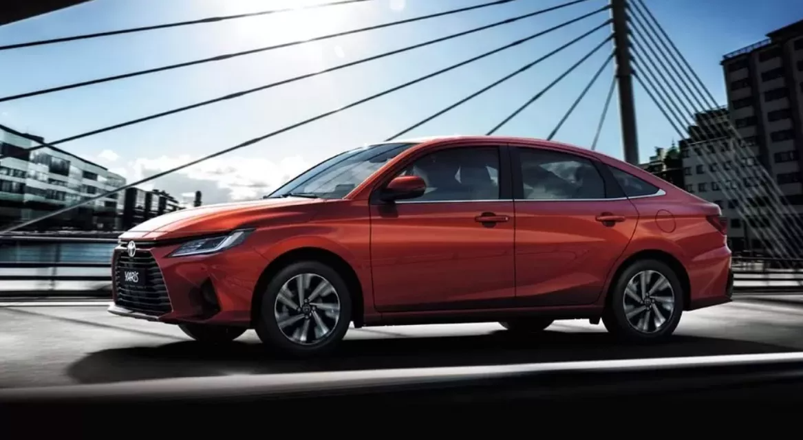 Brand new Toyota Yaris sedans began to be sold in Russia.  How much are they asking for?