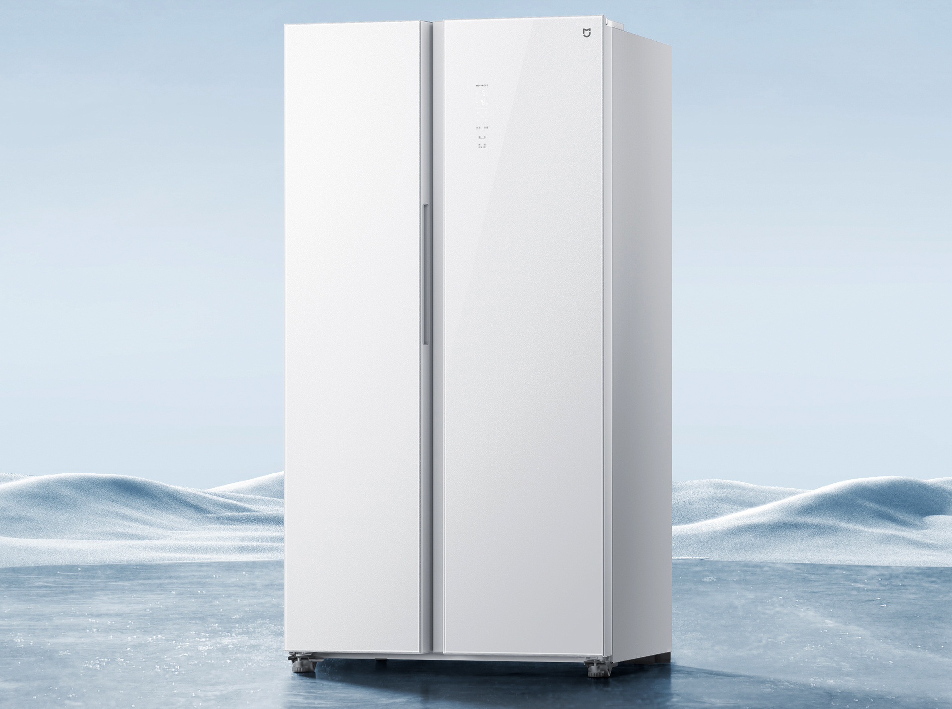 Huge smart refrigerator Xiaomi Mijia Side-by-side 610L Ice Crystal White with a gift went on sale in China