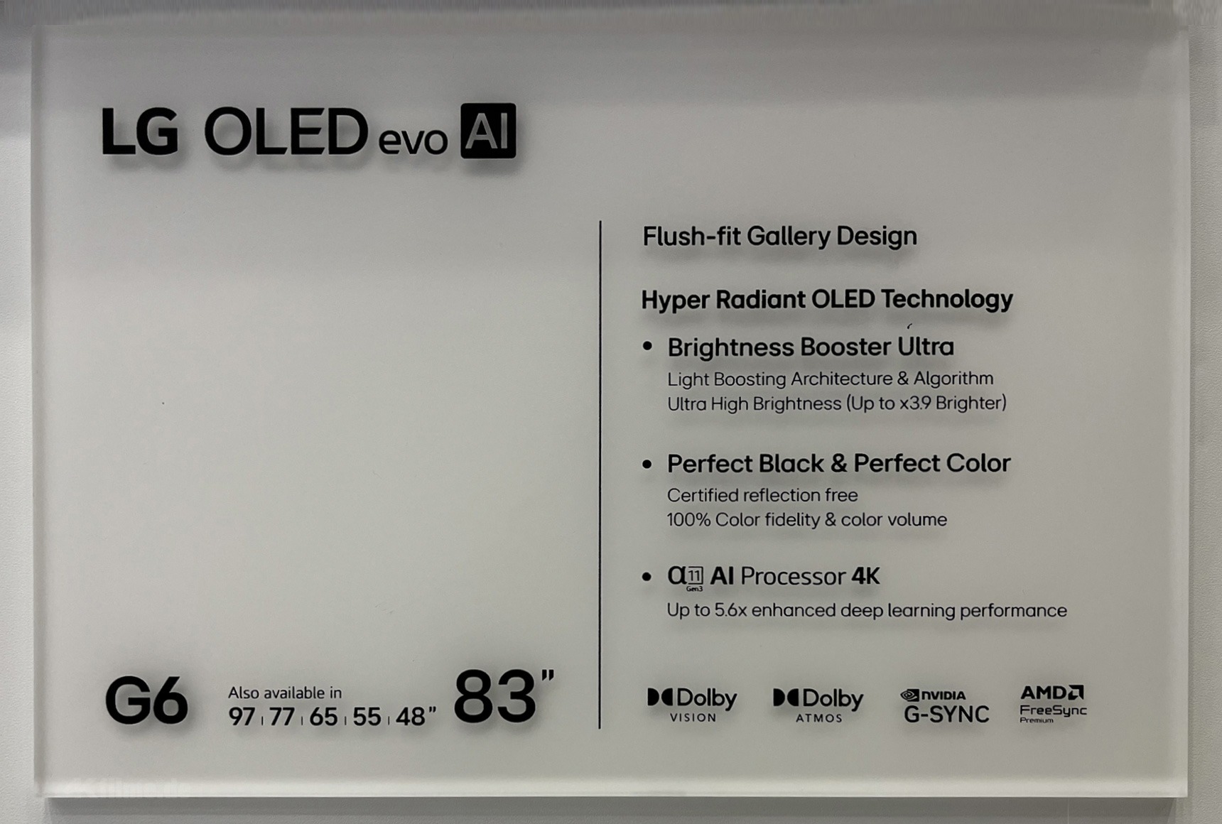 От 48 до 97 дюймов, сверхъяркий экран Hyper Radiant OLED, 165 Гц, Dolby ...