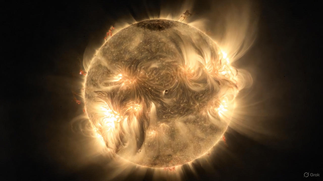 На Солнце образовался «Чёрный лебедь» — гигантская группа пятен, вторая по размеру за 10 лет