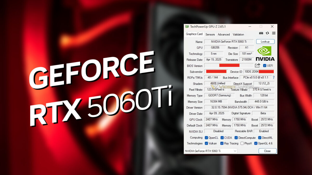 Потенциальная народная любимица Nvidia. GeForce RTX 5060 Ti полностью рассекречена до анонса