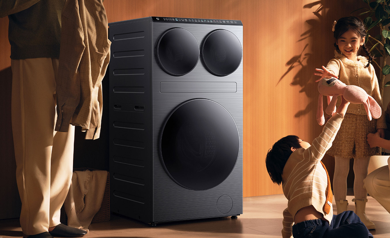 Три барабана и 14 кг белья. Стирально-сушильная машина Xiaomi Mijia Three-Zone Washing Machine Pro поступила в продажу в Китае