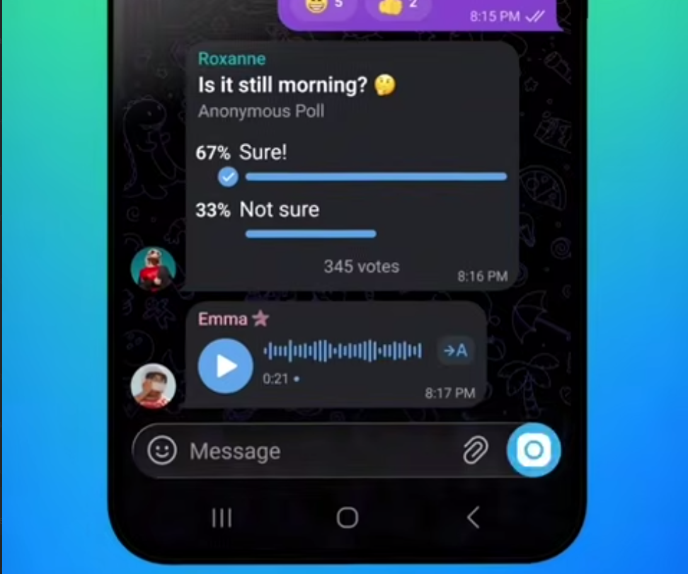Дуров заявил, что Telegram для Android получил самый масштабный редизайн за последние 10 лет