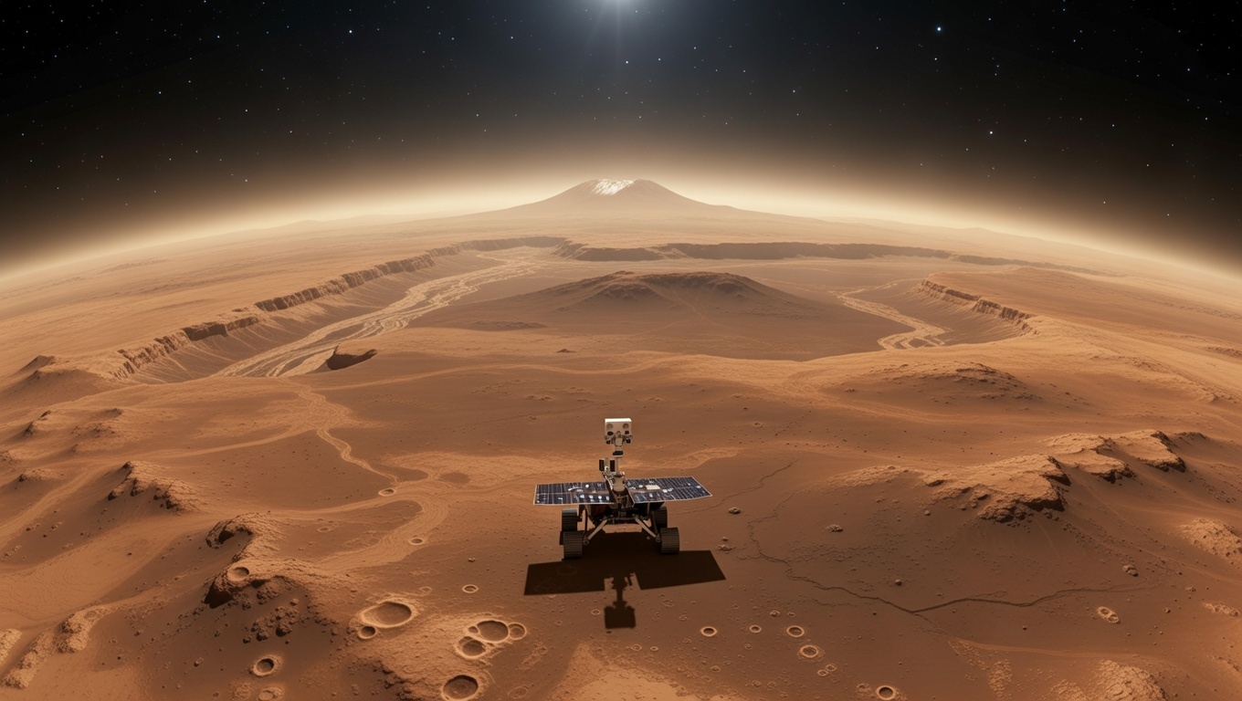 Китайский марсоход обнаружил 7-метровый слой «грязного льда» на Равнине Утопия