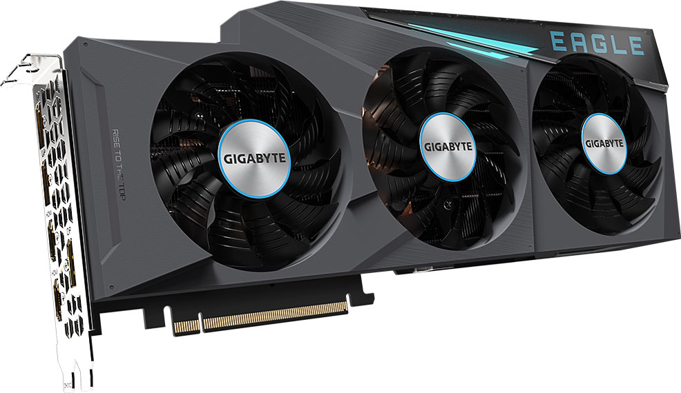Видеокарта Gigabyte GeForce RTX 3080 Eagle OC 10 ГБ: хорошее охлаждение, минимум подсветки