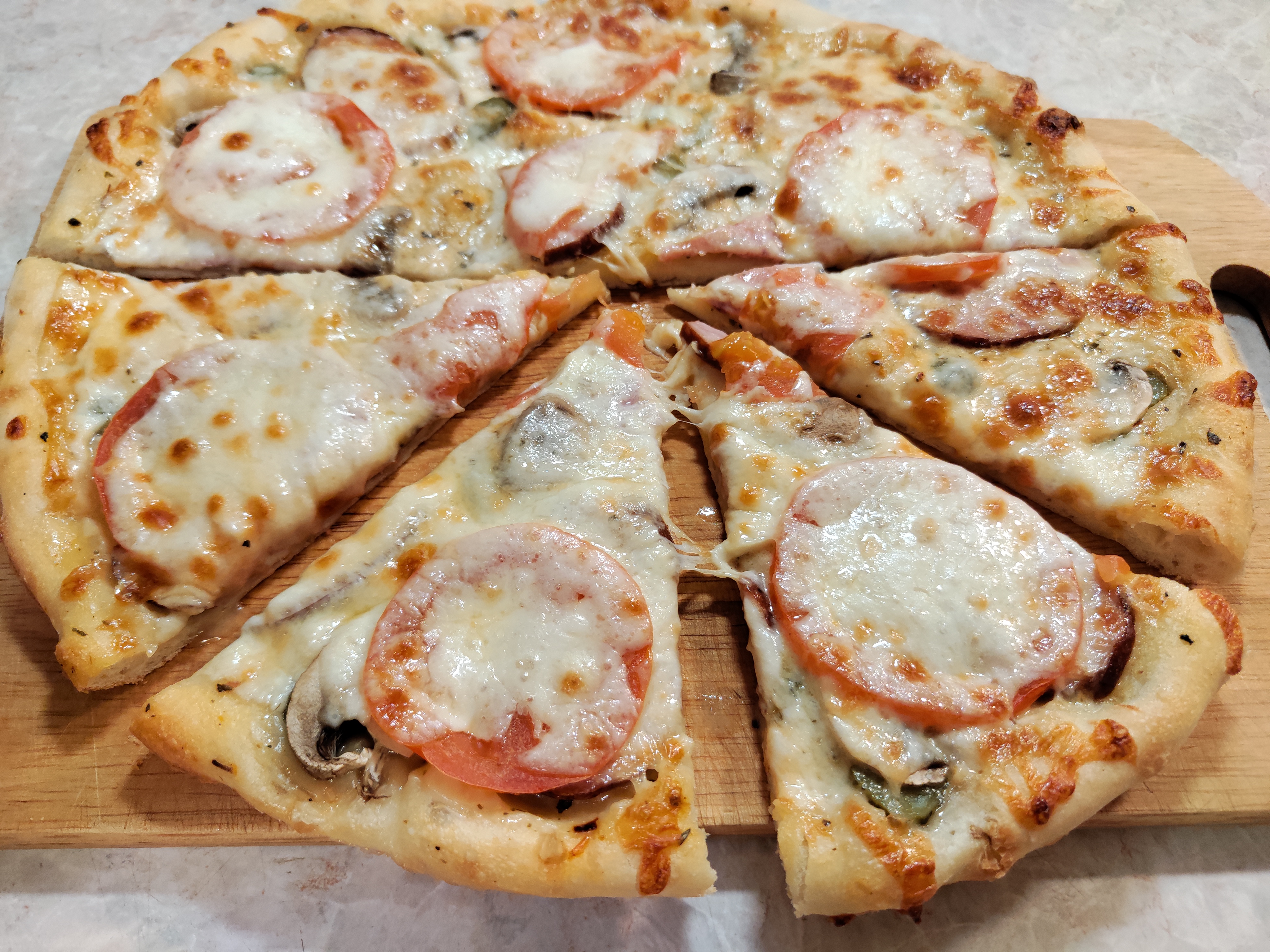 хороший рецепт пиццы из дрожжевого теста фото 12