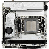 Материнская плата MSI MPG B850I Edge Ti WiFi форм-фактора Mini-ITX: белое решение на чипсете AMD B850 для компактных ПК