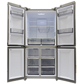 Двухкамерный холодильник Lex LCD450 Graphite Point с компоновкой Cross Door: практичная отделка, большой объем и полный NoFrost