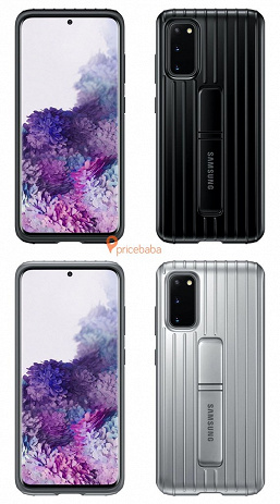 Samsung Galaxy S20 позирует в разноцветных одеяниях