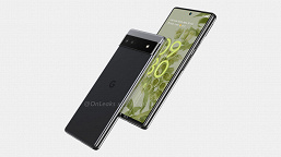 Google's smartphone for those for whom the current flagships are too large.  Pixel 6a with a screen diagonal of 6.2 inches and a 50-megapixel camera showed in the renders