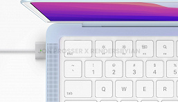 New generation MacBook Air with bangs shown in renders.  He will receive a powerful M2 platform and MagSafe