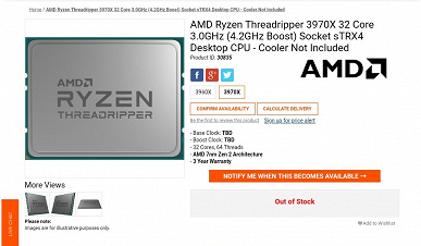 Ryzen Threadripper 3960X — 24 ядра на частоте до 4,7 ГГц