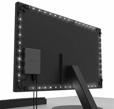 Набор NZXT HUE 2 Ambient Kit V2 позволяет украсить полноцветной программируемой подсветкой любой монитор