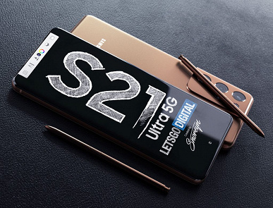 Полноценная замена Galaxy Note20. Samsung Galaxy S21 Ultra со стилусом S Pen на больших и красивых рендерах