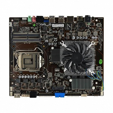 Системная плата с распаянной GeForce GTX 1050 Ti. Zeal-All ZA-SK1050 рассчитана на старые CPU Intel