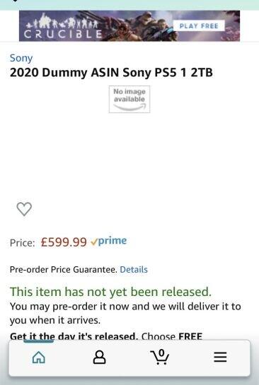 Sony PlayStation 5 с 2 ТБ памяти появилась на Amazon, и некоторые даже успели оформить заказ. Но неясно, не ошибка ли это