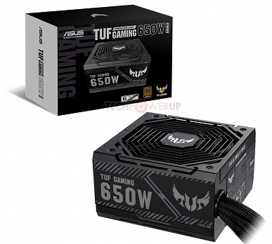 Серию блоков питания Asus TUF Gaming Bronze открыли модели мощностью 550 и 650 Вт