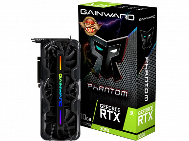 Серия видеокарт Gainward GeForce RTX 30 Phantom включает четыре модели