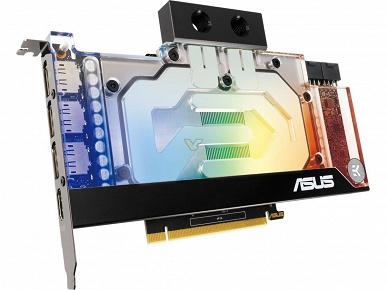 Asus показала GeForce RTX 3090 EK со встроенным водоблоком