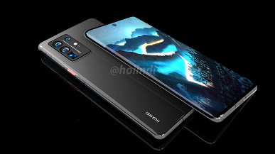 Новые изображения Huawei P50 Pro с экраном-водопадом