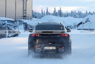 But this is already a real Porsche Macan on electric traction: the first parts and photos from winter tests