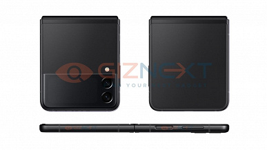 Смартфон-раскладушку с гибким экраном Samsung Galaxy Z Flip3 показали на рендерах со всех сторон