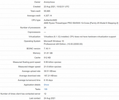 Most powerful AMD consumer processors.  A couple of CPU Ryzen Threadripper 5000 lit up on the web 