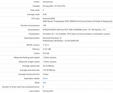 Most powerful AMD consumer processors.  A couple of CPU Ryzen Threadripper 5000 lit up on the web 