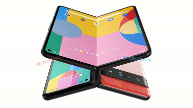 This is what Google's first foldable smartphone with a flexible screen might look like.  Pixel Fold featured in huge renders and video