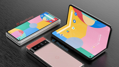 This is what Google's first foldable smartphone with a flexible screen might look like.  Pixel Fold featured in huge renders and video