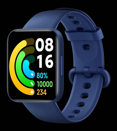 «Уникальные» умные часы Redmi Watch 2 в черном, синем и белом корпусах показали целиком на официальных рендерах