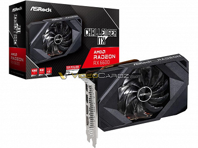 The cheapest AMD graphics card of the current generation.  Many Radeon RX 6600 poses in images