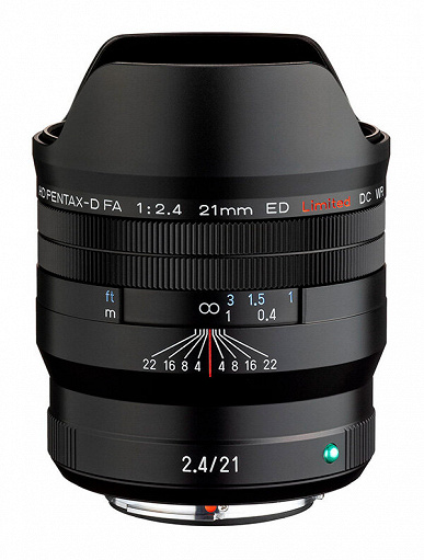 Представлен объектив HD Pentax-D FA 21mmF2.4ED Limited DC WR